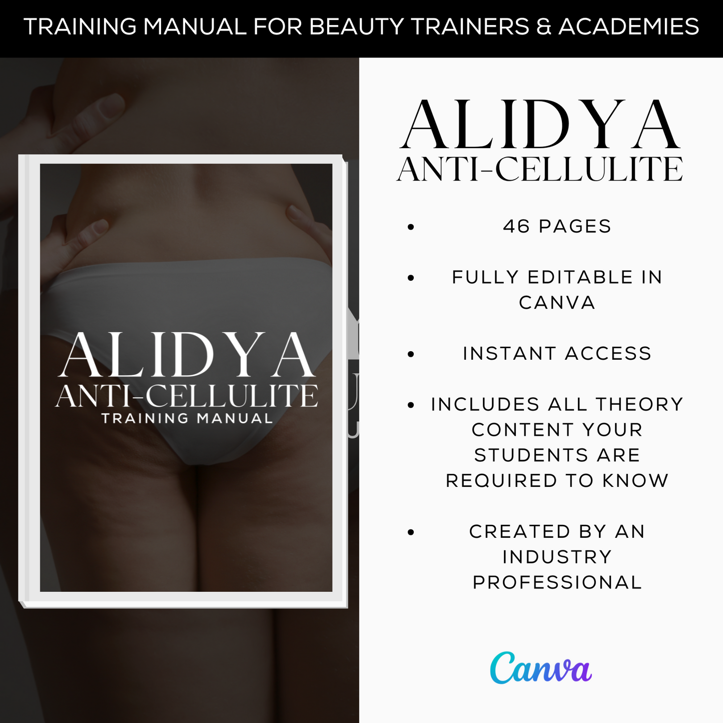 Alidya Anti-Cellulite Editable Canva Training Manual