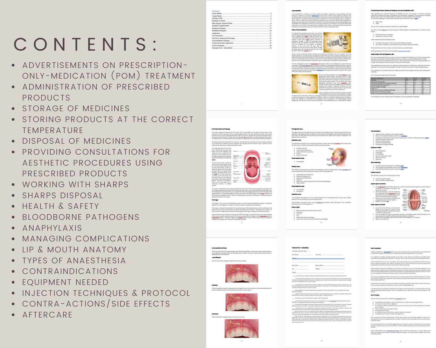 Dental Block Editable Training Manual