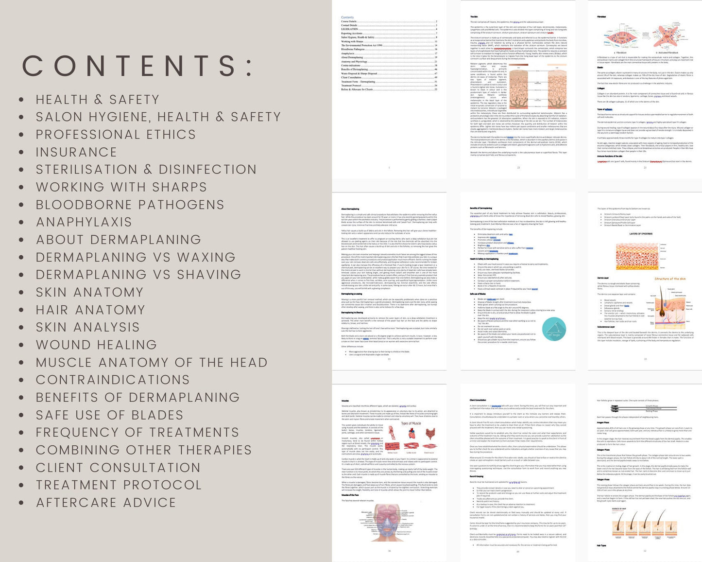 Dermaplaning Editable Training Manual