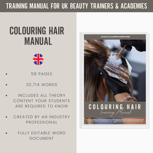 Colouring Hair Editable Training Manual