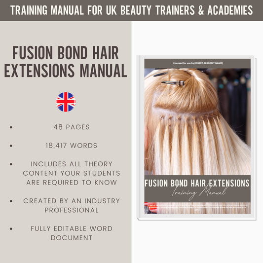 Fusion Bond Hair Extensions Editable Training Manual