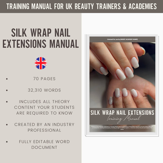 Fibreglass Silk Wrap Nail Extensions Editable Training Manual