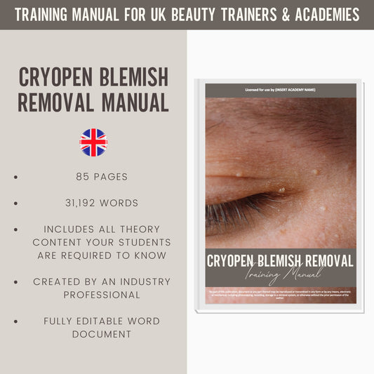 Cryopen Blemish Removal Editable Training Manual