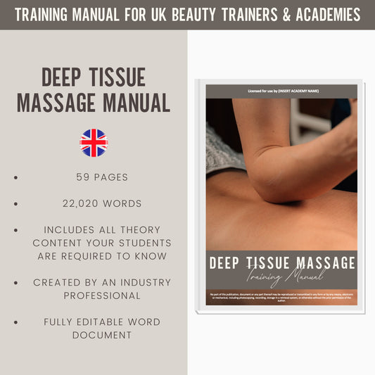 Deep Tissue Massage Editable Training Manual