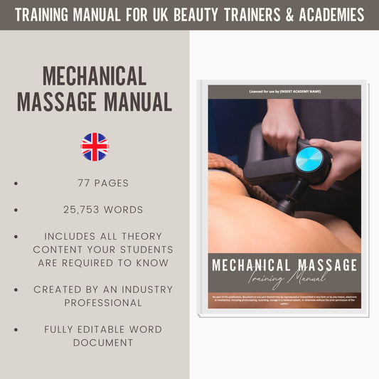 G5, Audisonic & Mechanical Massage Editable Training Manual