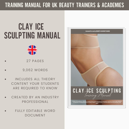 Clay Ice Sculpting Editable Training Manual