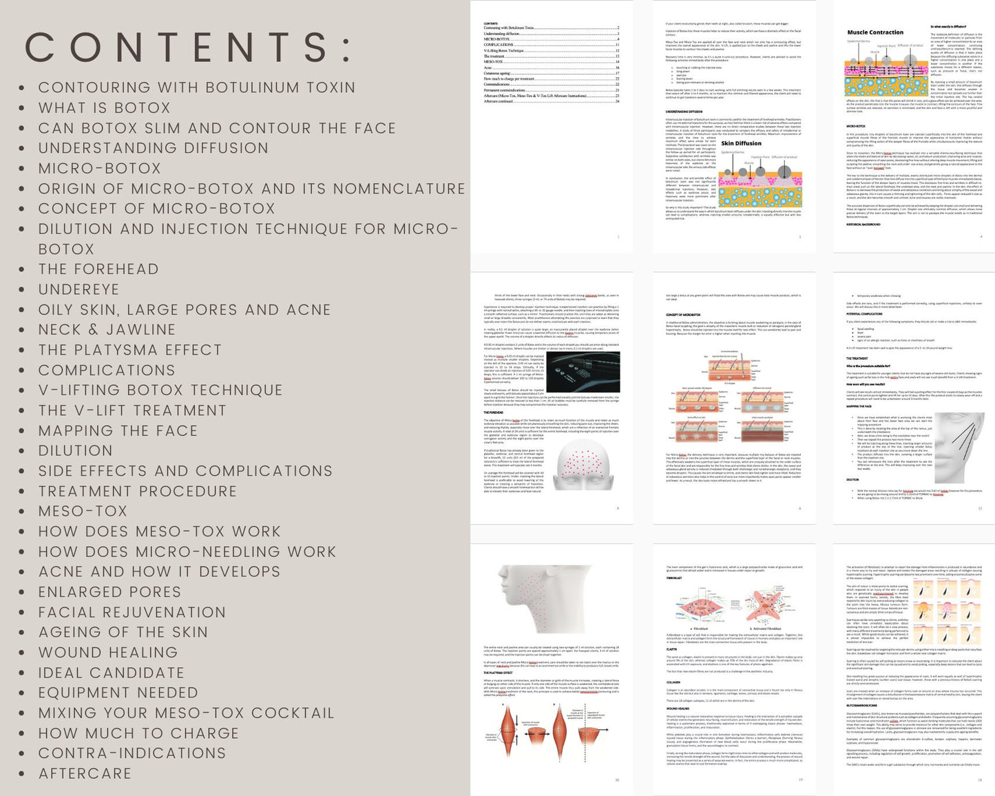 Micro-Tox, Meso-Tox & V-Lift Botulinum Toxin Editable Training Manual