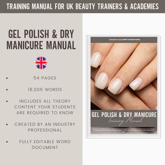 Gel Polish and Dry Manicure Editable Training Manual