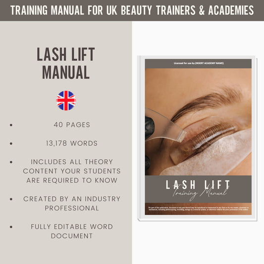 Lash Lift Editable Training Manual