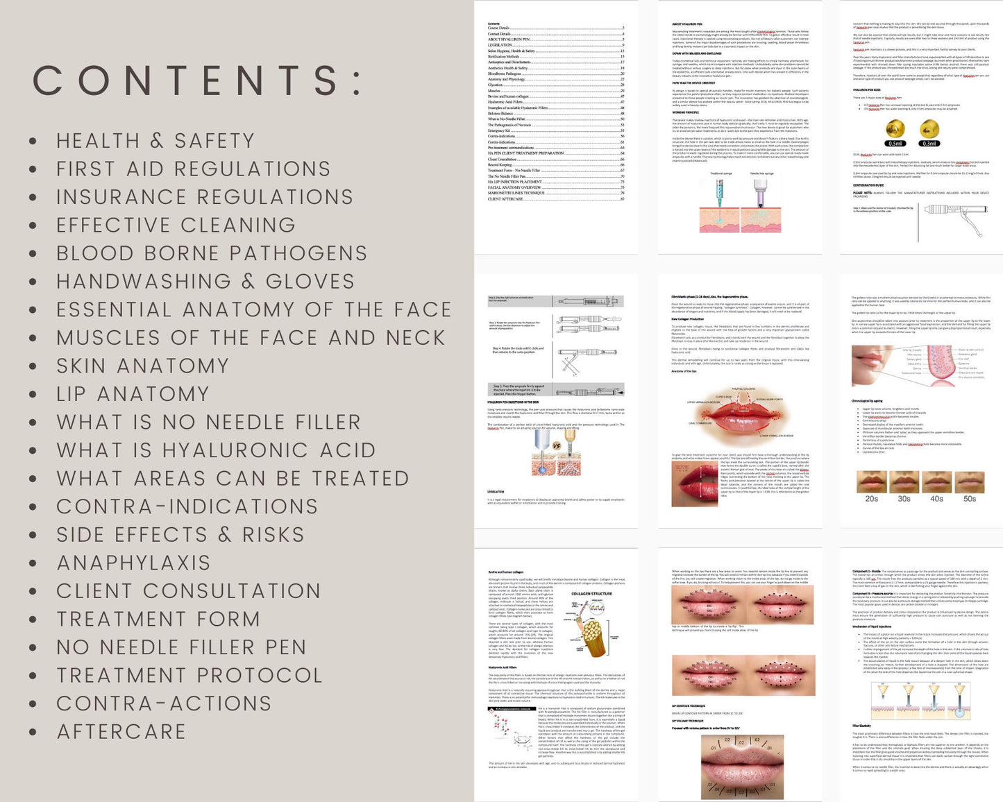 No Needle Filler Editable Training Manual