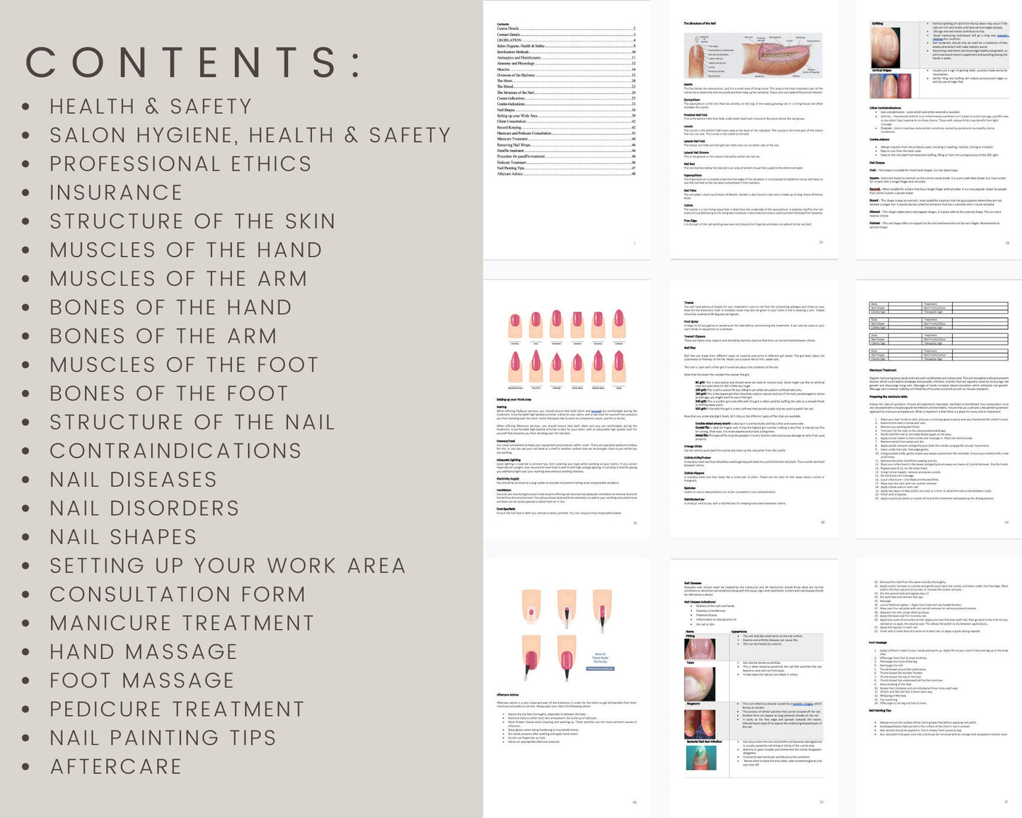 Manicure and Pedicure Editable Training Manual