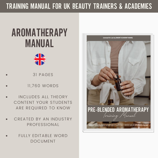 Pre-Blended Aromatherapy Editable Training Manual