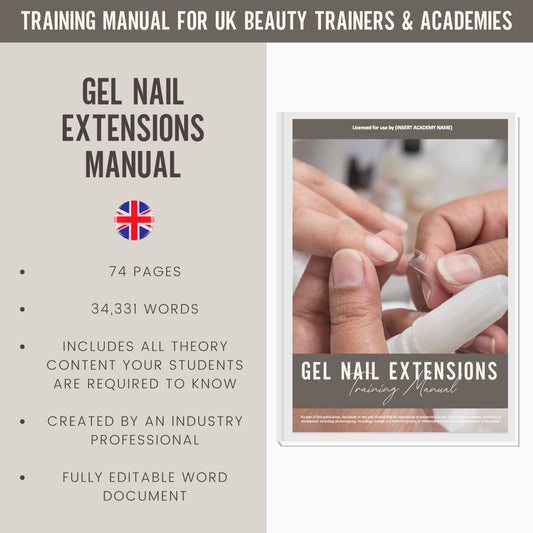 UV Gel Nail Extensions Editable Training Manual