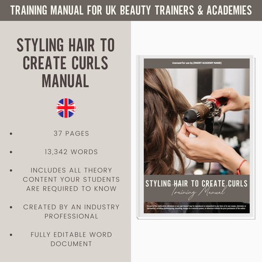 Curly Blow Dry Editable Training Manual